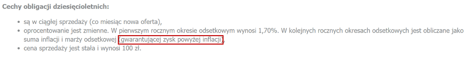 obligacje dziesięcioletnie