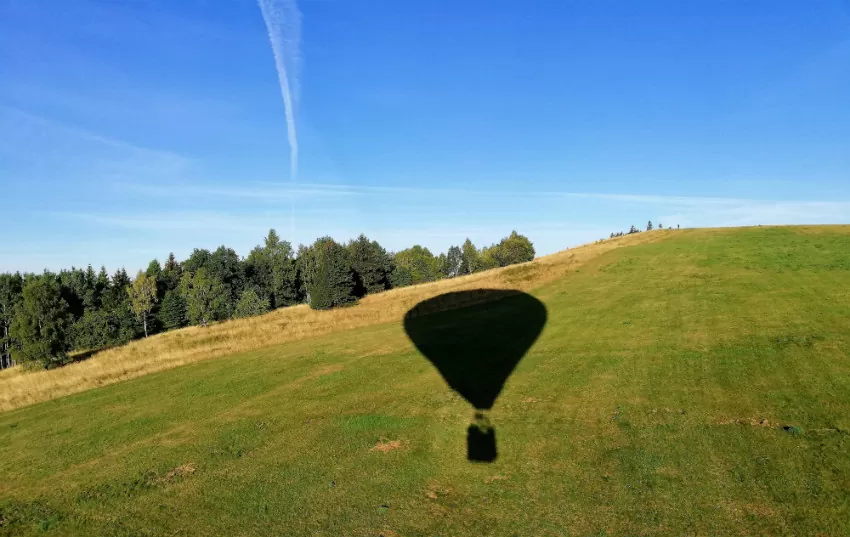 Widok z balonu 3 - cień balonu