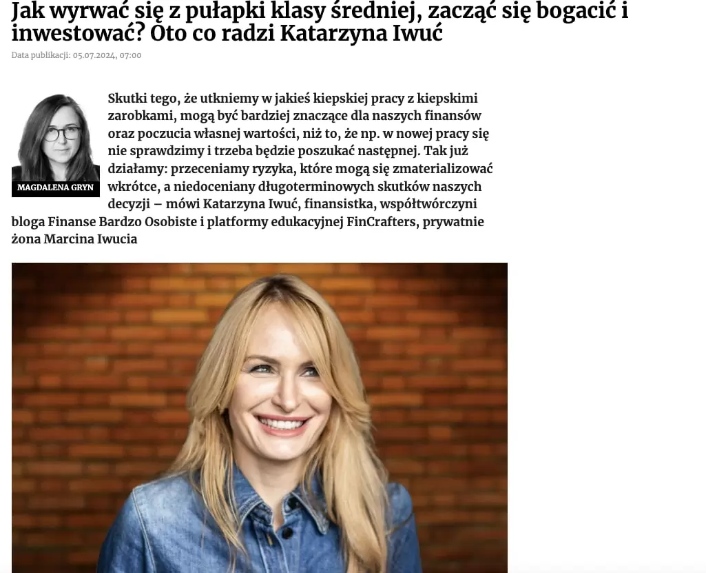 Katarzyna Iwuć w Forbes [2024]