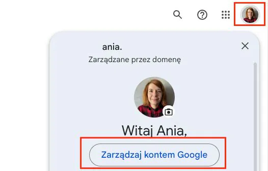 Zarządzanie kontem Google Zarządzanie kontem Google
