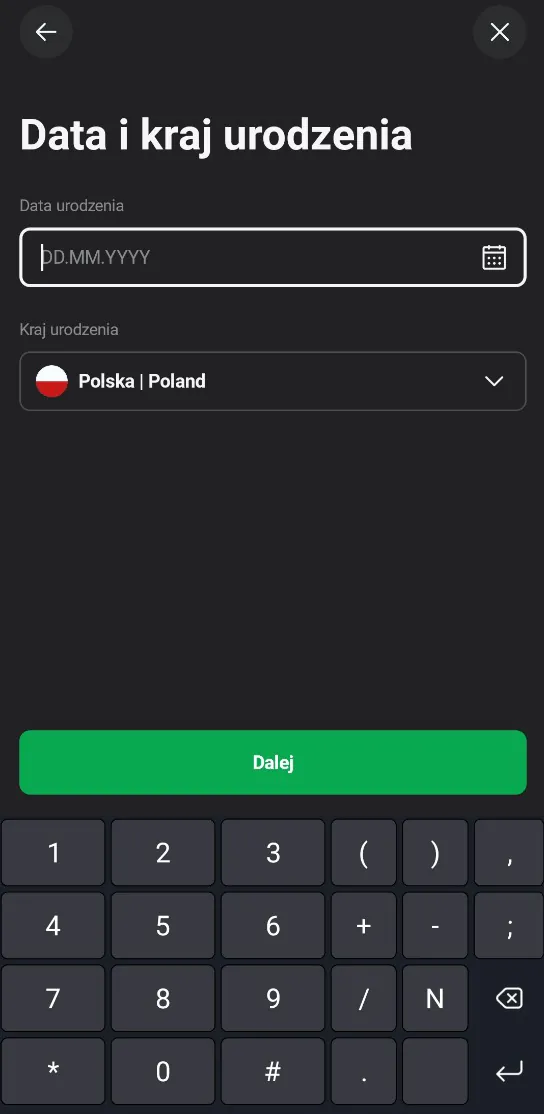 Data i kraj urodzenia