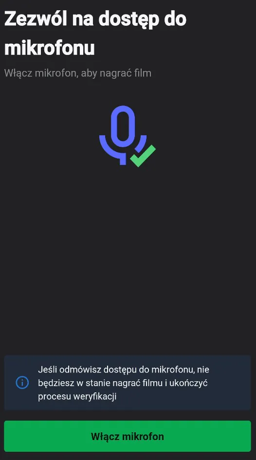 Zezwól na dostęp do mikrofonu