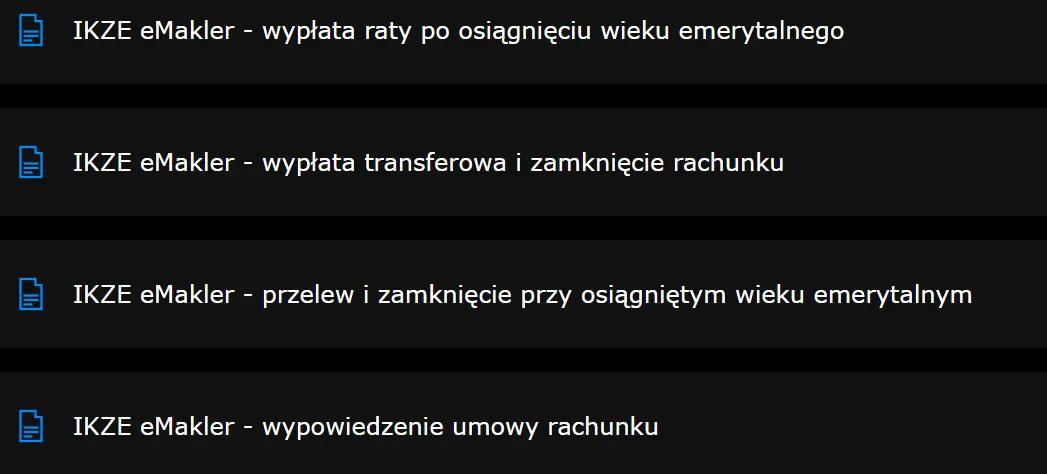 Formularze na eMakler 2 Formularze na eMakler 2