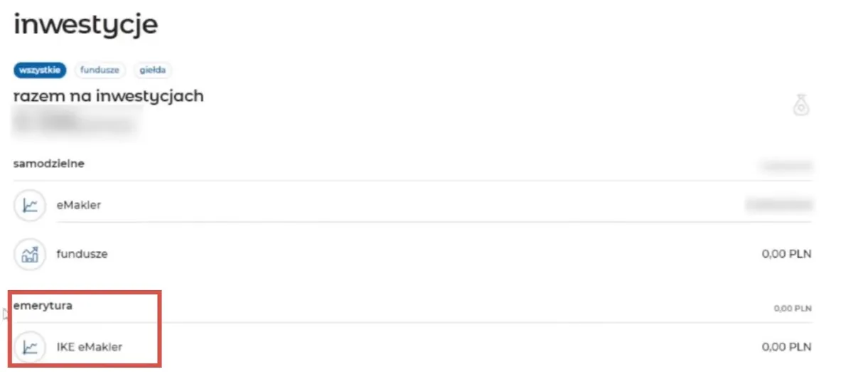 Inwestycje emerytalne IKE eMakler Inwestycje emerytalne IKE eMakler