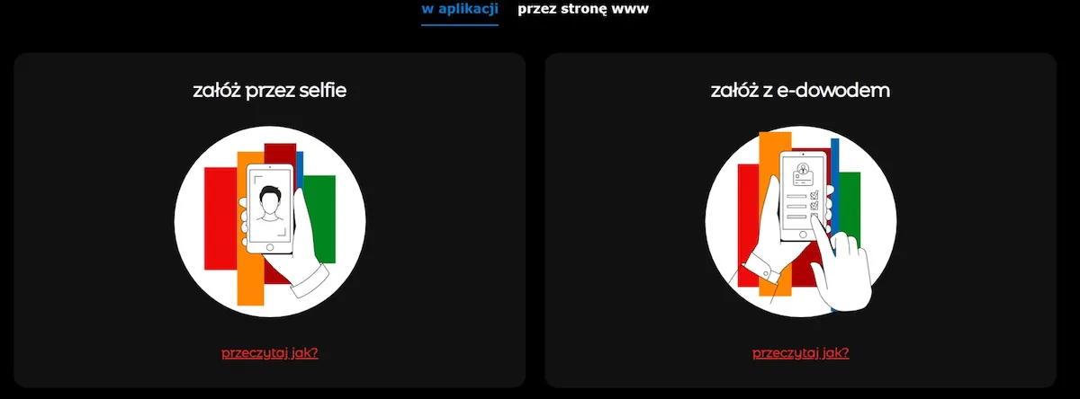 Założenie konta w mBanku przez aplikację mobilną Założenie konta w mBanku przez aplikację mobilną
