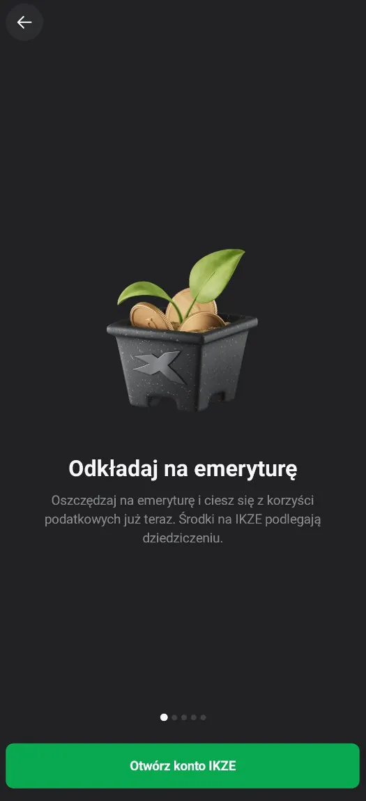 Odkładaj na emeryturę w XTB