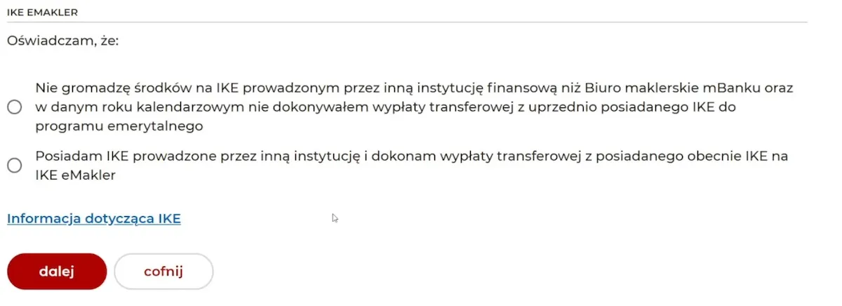 Oświadczenie IKE eMakler Oświadczenie IKE eMakler