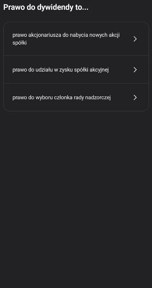 Prawo do dywidendy to ?