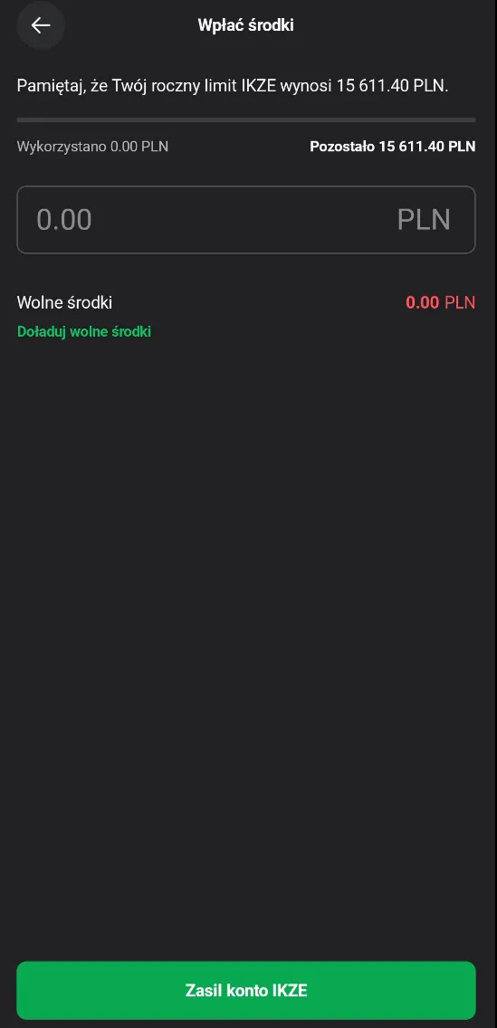 Limit konta IKZE w XTB