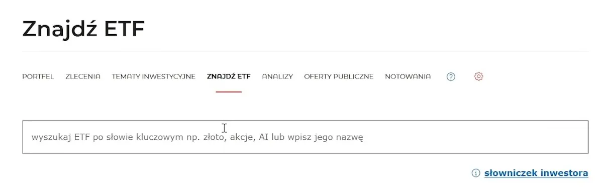 Znajdź ETF Znajdź ETF