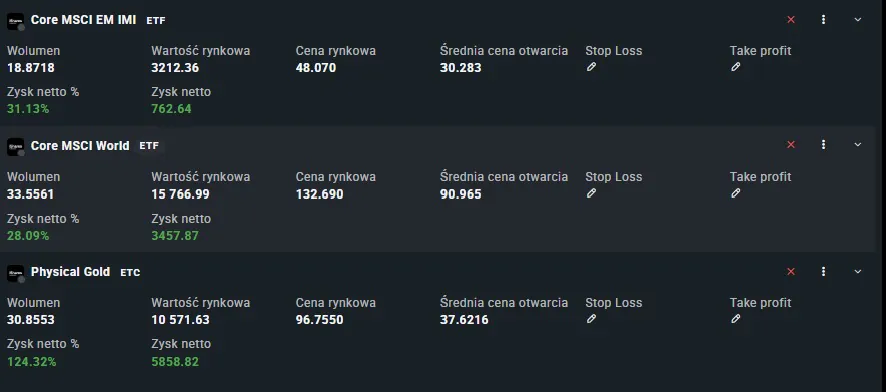 XTB - mały portfel
