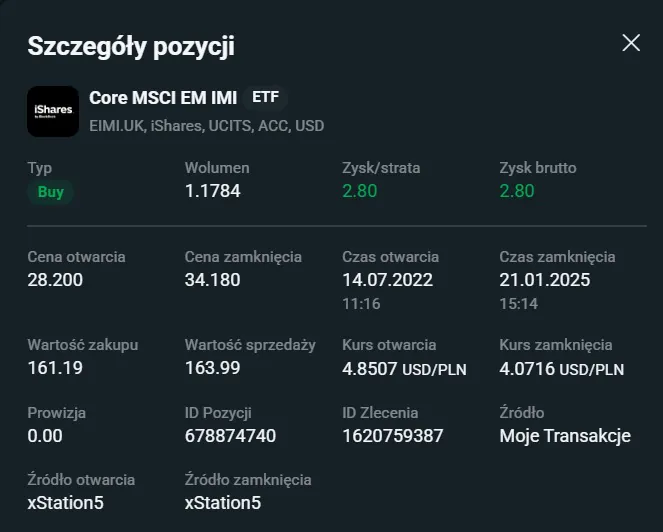 XTB - Mały portfel 1