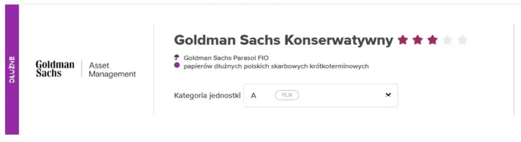 Goldman Sachs - konserwatywny