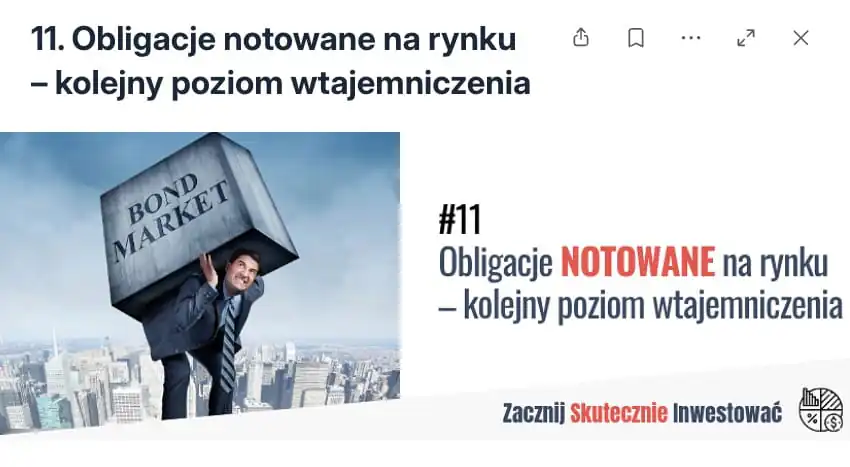 Lekcja 11 - ZSI - Obligacje notowane na rynku