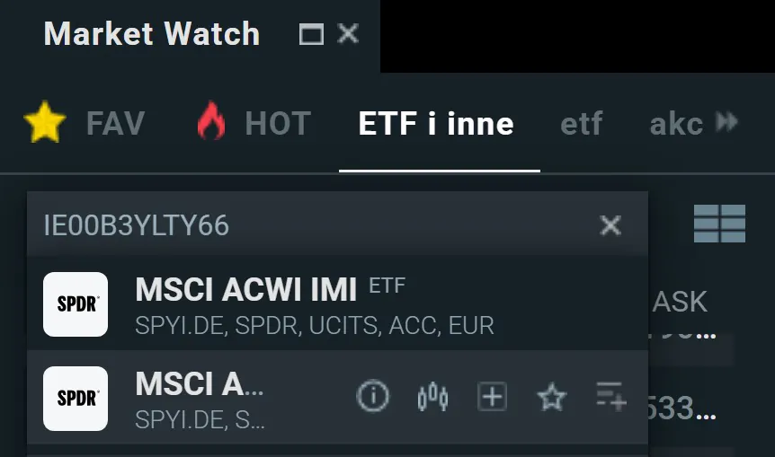 Market watch w XTB