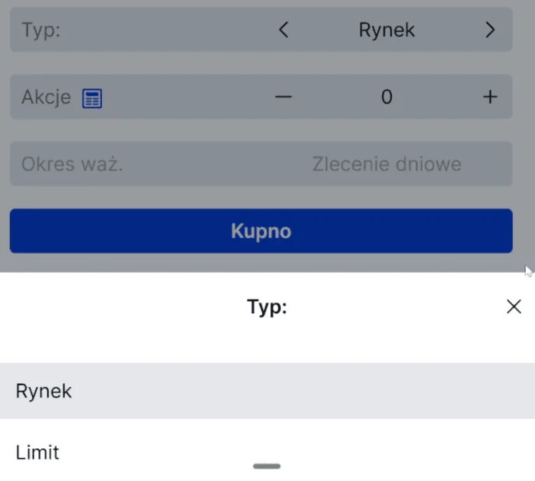 Wybór typu zlecenia – rynkowe czy z limitem ceny