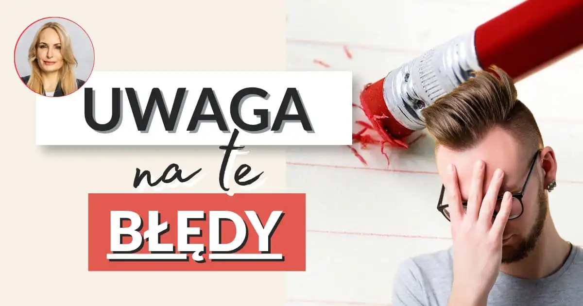 Nawyki finansowe – uwaga na te błędy: mężczyzna zasłaniający twarz dłonią i gumka ścierająca zapis na kartce
